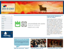 Tablet Screenshot of centrodelinguas.cm-oaz.pt